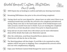 Load image into Gallery viewer, Bridal Bouquet Custom Artwork - Deposit