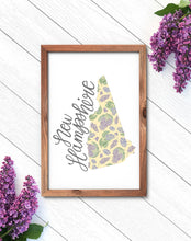 Load image into Gallery viewer, New Hampshire State Map Art Print