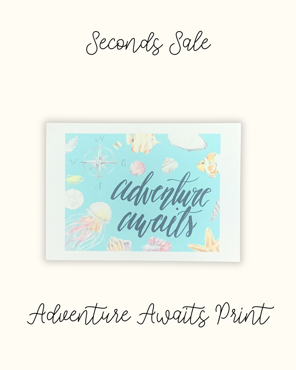 Adventure Awaits 5x7" Print - Seconds Sale