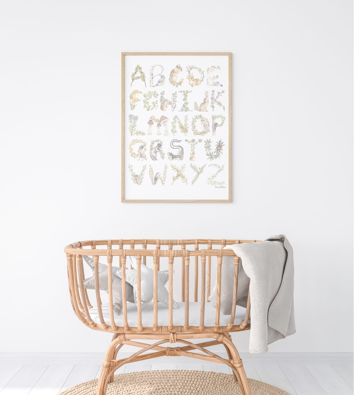 Woodland Alphabet Fine Art Print