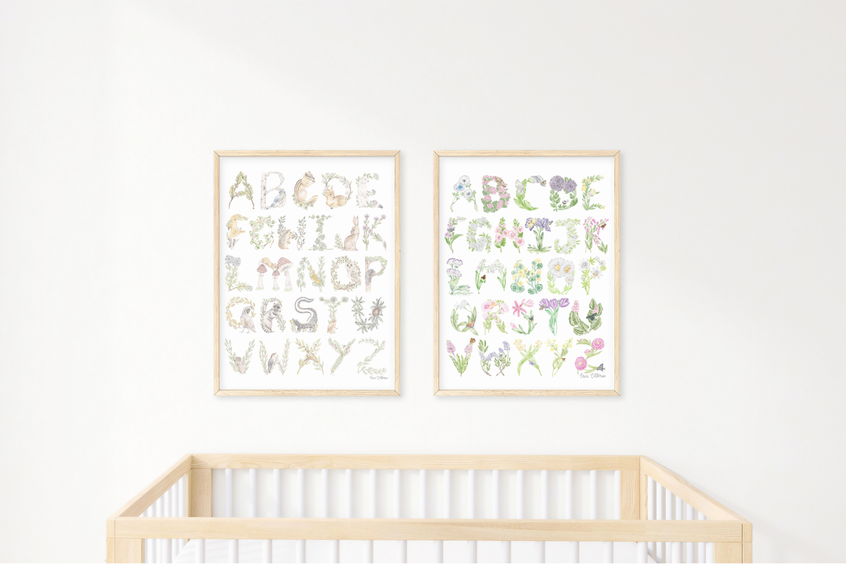 Woodland Alphabet Fine Art Print
