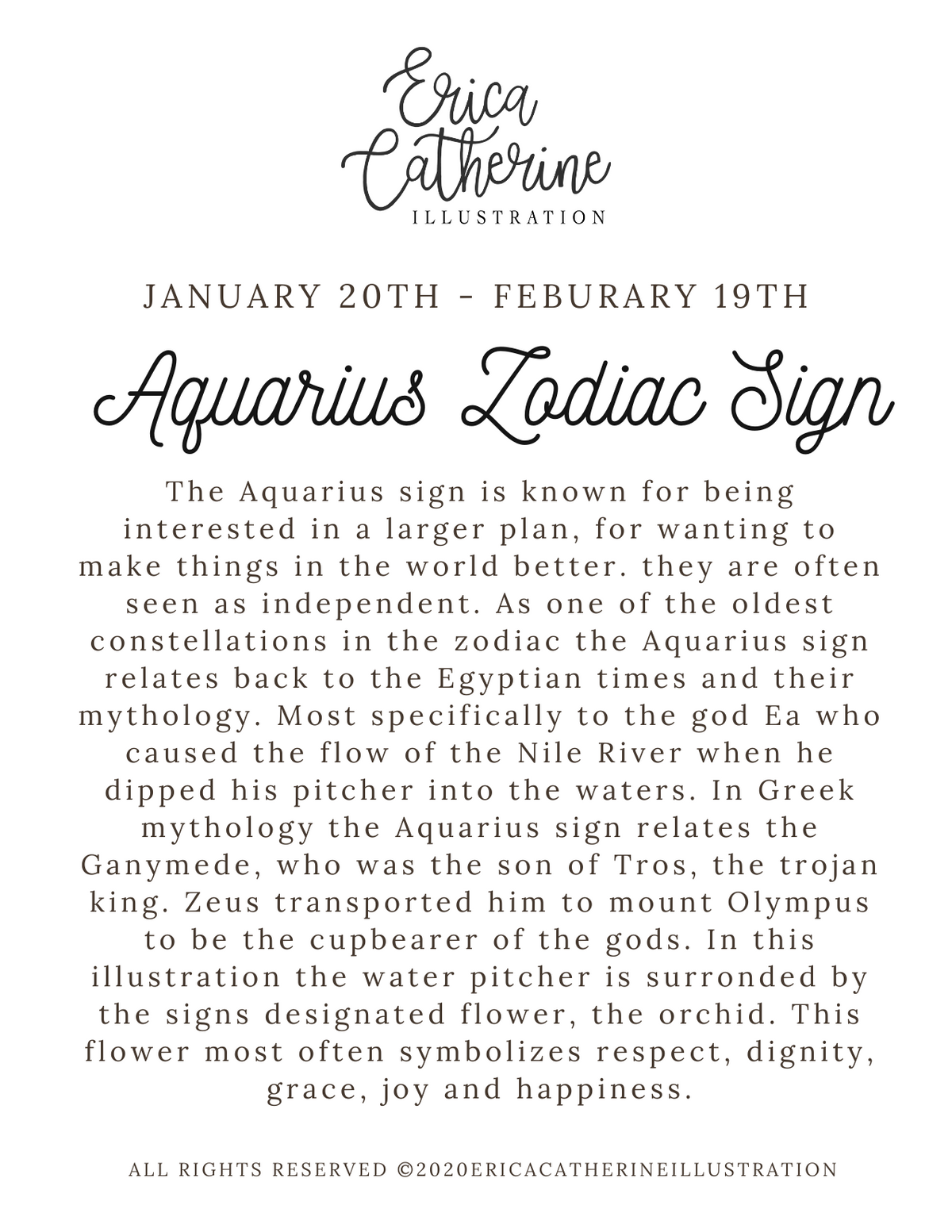 Aquarius Zodiac Sign - Seconds Sale