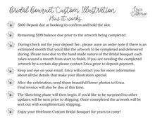 Load image into Gallery viewer, Bridal Bouquet Custom Artwork - Deposit