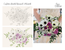 Load image into Gallery viewer, Bridal Bouquet Custom Artwork - Deposit