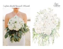 Load image into Gallery viewer, Bridal Bouquet Custom Artwork - Deposit