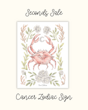 Load image into Gallery viewer, Cancer Zodiac Sign Print - Seconds Sale