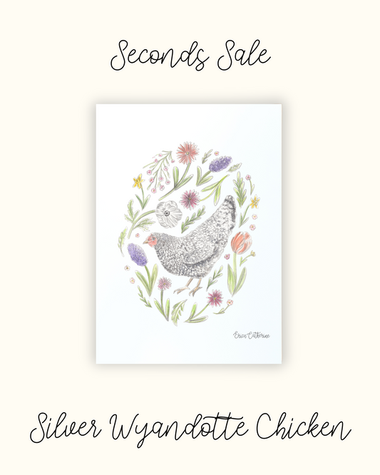 Backyard Chicken Print - Seconds Sale