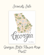 Load image into Gallery viewer, Georgia Map Print - Seconds Sale