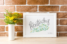 Load image into Gallery viewer, Kentucky State Map Fine Art Print