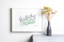 Load image into Gallery viewer, Kentucky State Map Fine Art Print