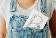 Load image into Gallery viewer, Letter B Woodland Alphabet Fine Art Print