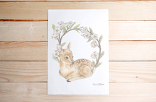Load image into Gallery viewer, Letter D Woodland Alphabet Collection Fine Art Print