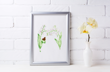 Load image into Gallery viewer, Letter M Initial Art Print