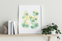 Load image into Gallery viewer, Letter N Initial Art Print