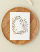 Load image into Gallery viewer, Letter O Woodland Alphabet Fine Art Print