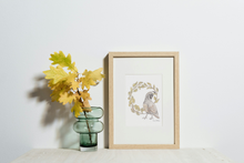 Load image into Gallery viewer, Letter Q Woodland Alphabet Fine Art Print