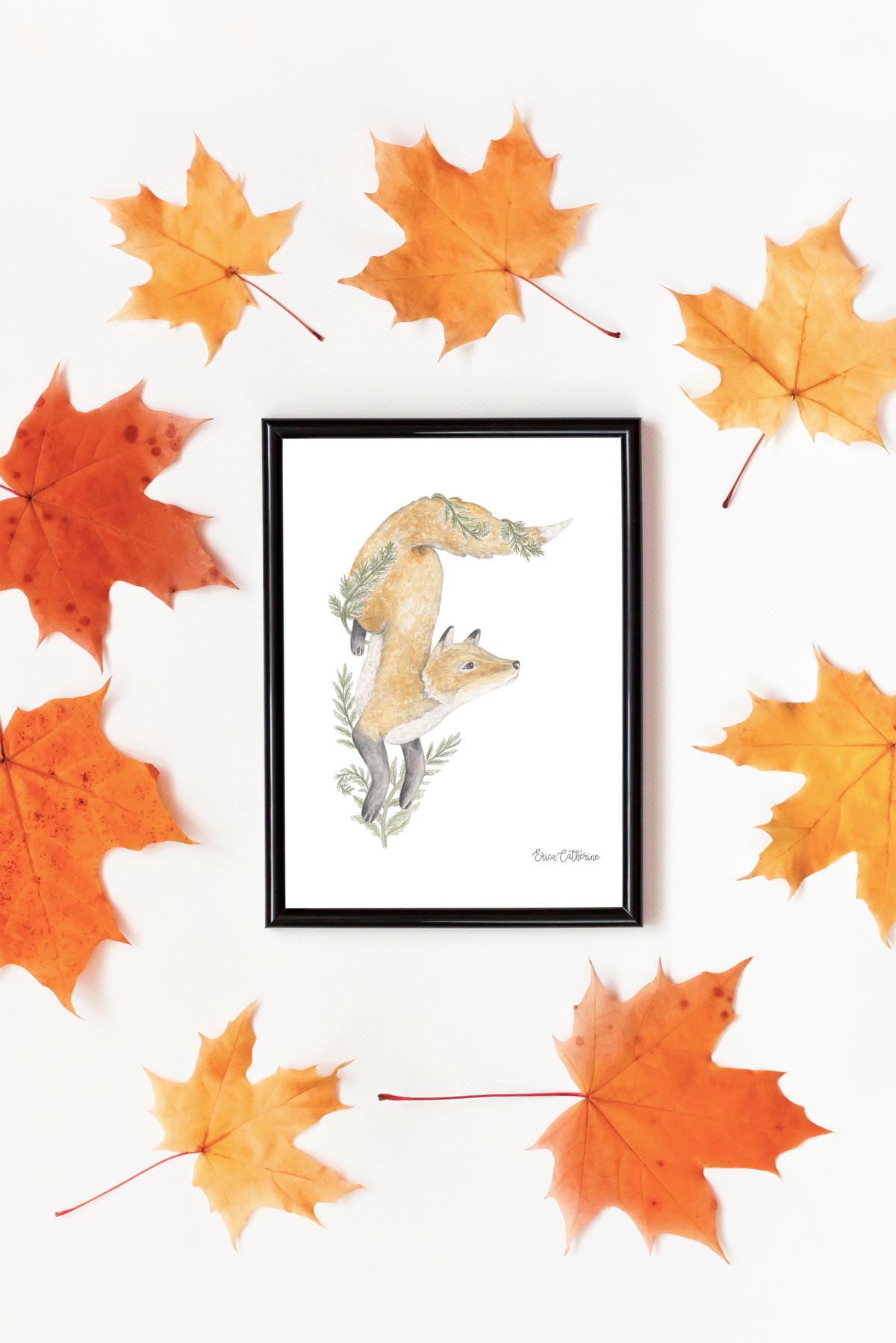 Letter F Woodland Alphabet Fine Art Print
