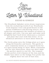 Load image into Gallery viewer, Letter G Woodland Alphabet Fine Art Print