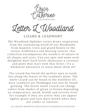 Load image into Gallery viewer, Letter L Woodland Alphabet Fine Art Print