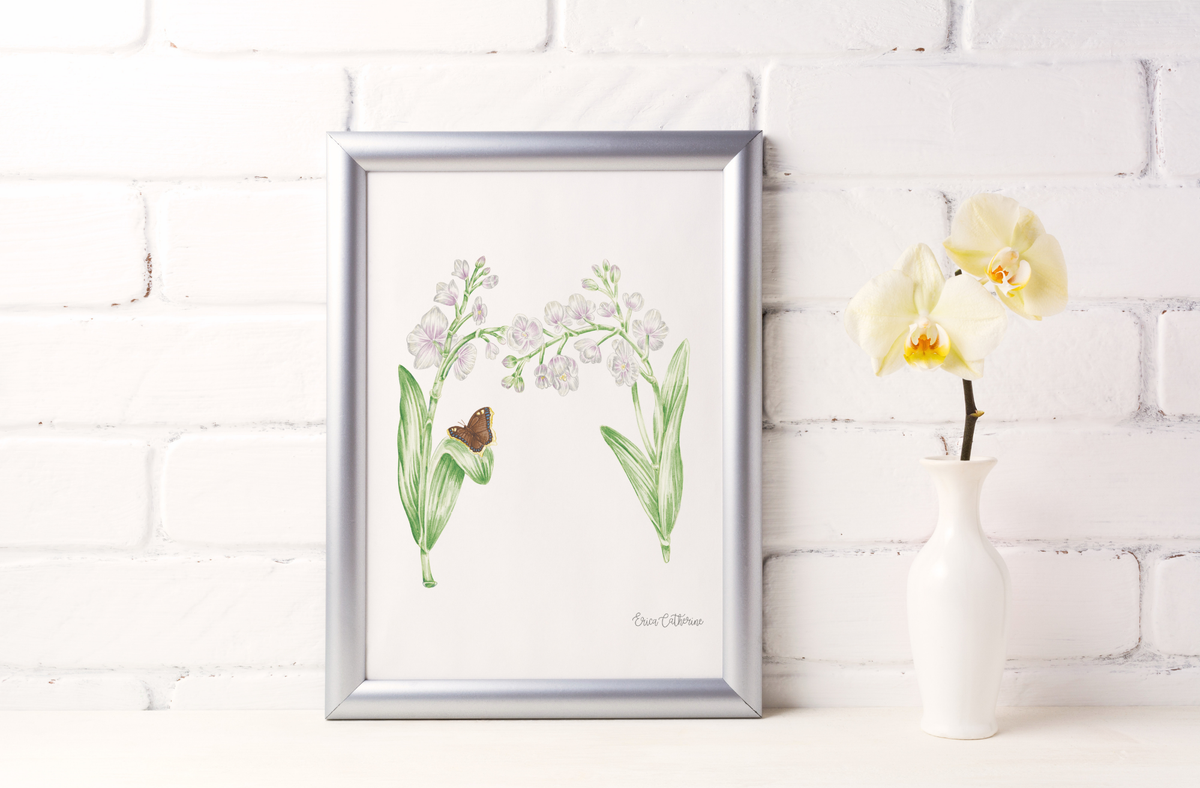 Letter M Initial Art Print