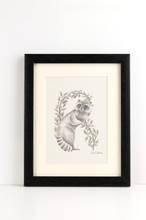 Load image into Gallery viewer, Letter R Woodland Alphabet Fine Art Print