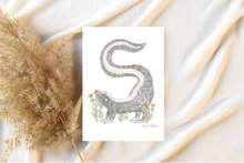 Load image into Gallery viewer, Letter S Woodland Alphabet Fine Art Print