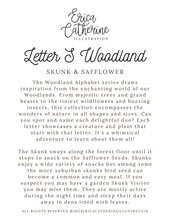 Load image into Gallery viewer, Letter S Woodland Alphabet Fine Art Print