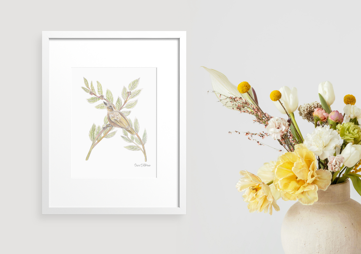 Letter X Woodland Alphabet Art Print