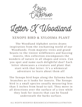 Load image into Gallery viewer, Letter X Woodland Alphabet Art Print