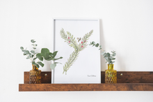 Load image into Gallery viewer, Letter Y Woodland Alphabet Fine Art Print