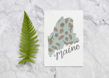 Load image into Gallery viewer, Maine State Map Art Print