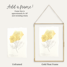 Load image into Gallery viewer, October Birth Flower - Marigold Mini Original Drawing