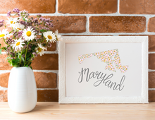 Load image into Gallery viewer, Maryland State Map Art Print