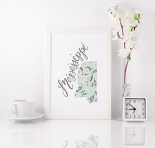 Load image into Gallery viewer, Mississippi State Map Art Print