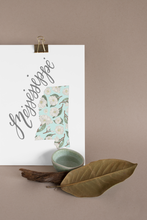 Load image into Gallery viewer, Mississippi State Map Art Print