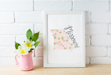 Load image into Gallery viewer, Missouri State Map Art Print