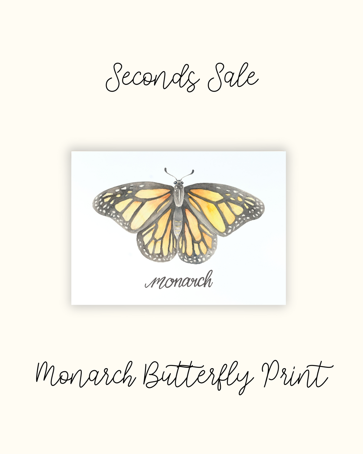Monarch Butterfly Print - Seconds Sale
