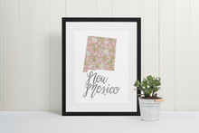 Load image into Gallery viewer, New Mexico State Map Art Print