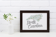 Load image into Gallery viewer, North Carolina State Map Art Print