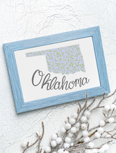 Load image into Gallery viewer, Oklahoma State Map Art Print