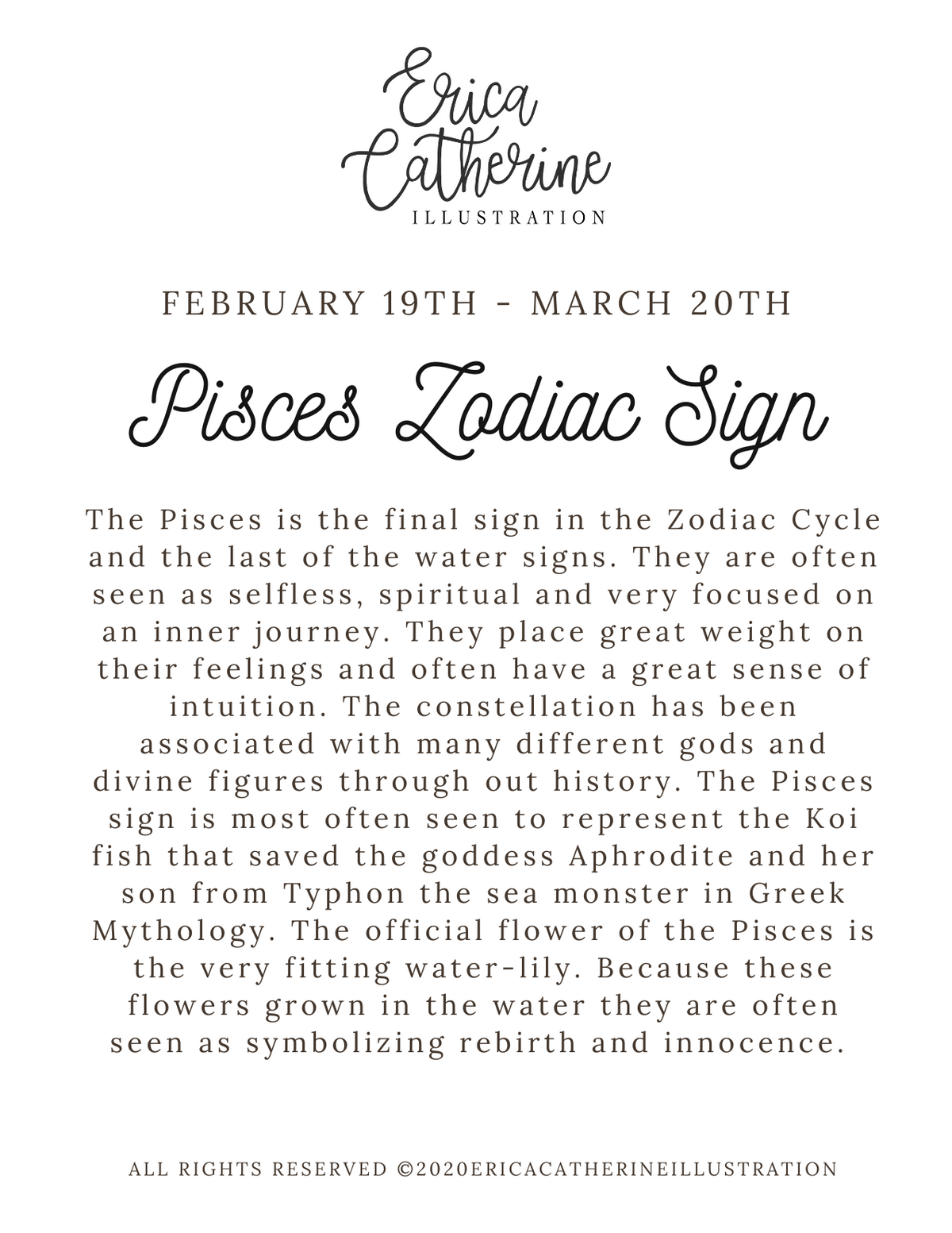 Pisces Zodiac Sign - Seconds Sale
