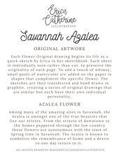 Load image into Gallery viewer, Savannah Azalea Original Illustration