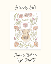 Load image into Gallery viewer, Taurus Zodiac Sign - Seconds Sale
