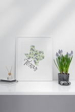 Load image into Gallery viewer, Texas State Map Art Print