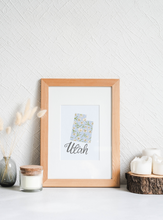 Load image into Gallery viewer, Utah State Map Art Print