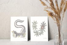 Load image into Gallery viewer, Letter U Woodland Alphabet Fine Art Print