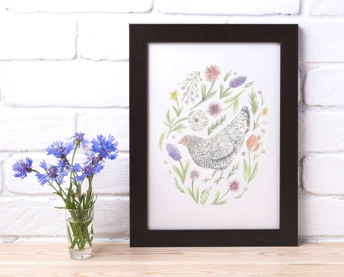 Backyard Chickens Print Series