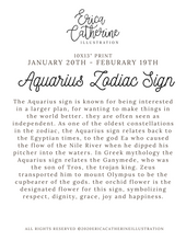 Load image into Gallery viewer, Aquarius Sign T-shirt