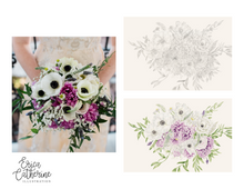 Load image into Gallery viewer, Bridal Bouquet Custom Artwork