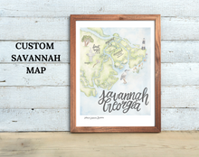 Load image into Gallery viewer, Customized Savannah Map